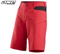 One Industries Atom Pantaloncini MTB Bici Rosso Uomo Polyester, Taglie 30-38