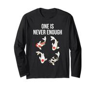 One Is Never Enough Koi Fish Anime Giapponese Kawaii Carp Fish Maglia a Manica