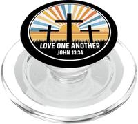 One John 13:34 13 34 Dio Gesù Christian Love Another PopSockets PopGrip per MagSafe