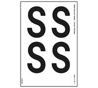 One Letter Sheet - S - Altezza caratteri 54 mm, 300 x 200 mm, vinile autoadesivo