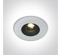 One Light Baida lampada da soffitto per esterni 1x6 W bianco 10106V/W/W