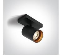 One Light Elatos lampada da soffitto 1x10 W nero 65105N/B