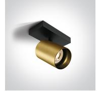 One Light Elatos lampada da soffitto 1x10 W nero-ottone 65105N/BBS