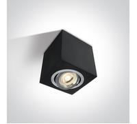 One Light Langadas lampada da soffitto 1x10 W nero 12105AC/B