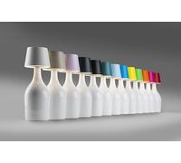 One-Light Moon Lampada Bottiglia a Led, Paralume Lampada Portatile e Ricaricabile, Lampada da Tavolo per Interni/Esterni - Biancofumo | Brevetti Waf