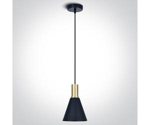 One Light Tala lampada sospesa 1x10 W nero-ottone 63122/BBS