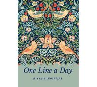 One Line A Day 5 Year Journal: A5 5 year memory book with William Morris Strawberry Thief cover