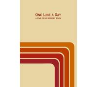 One Line A Day: A Five Year Memory Book: One sentence a day journal - retro