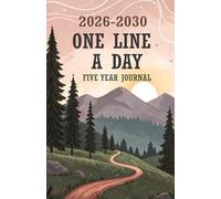 One Line a Day Five Year Journal 2026-2030: 5 Year Memory Book Simple Daily Journaling Vintage Floral Nature Style