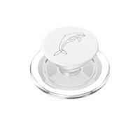 One Line Art Delfino disegnato con una linea PopSockets PopGrip per MagSafe