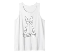 One Line Boston Terrier Easy Pose Canotta