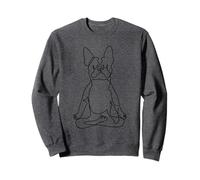 One Line Boston Terrier Easy Pose Felpa