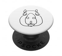 One Line Capybara PopSockets PopGrip Adesivo