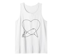 One Line Frenchie love Yoga Canotta