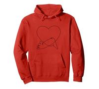 One Line Frenchie love Yoga Felpa con Cappuccio
