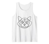 One Line Ragdoll Cat Canotta