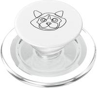 One Line Ragdoll Cat PopSockets PopGrip per MagSafe