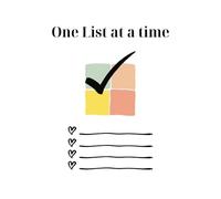 One List at a time - A To-Do list book for busy mums: 100 pages of to-do lists