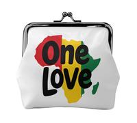 One Love Afric Print Versatile portamonete squisito mini portafoglio carino portamonete per ogni occasione
