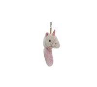 One Love Charm per borsa a forma di unicorno bianco e rosa