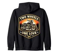 One Love Classic - Due Ruote da Motociclista Felpa con Cappuccio