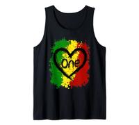One Love Reggae Giamaica Rasta Musica Caribbean Pride Canotta