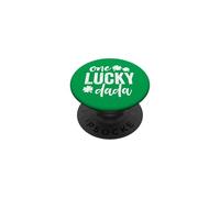 One Lucky Dada, regalo per San Patrizio, colore: verde e scuro PopSockets PopGrip Adesivo
