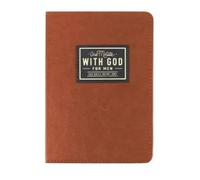 One Minute With God For Men: 365 Daily Devotional Book Lettura Bibbia e Preghiera Planner con 365 Prompts Christian Gift, Copertina flessibile in ecopelle marrone