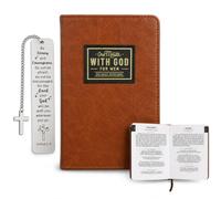 One Minute with God for Men Daily Devotional, 365 giorni di preghiera e tracciamento biblico con segnalibro in metallo, diario giornaliero per la crescita spirituale, libro devozionale con versi