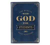 One Minute with God for Students Devotional, Navy Faux Le (Rilegato in ecopelle)
