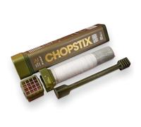 One More Cast CHOPSTIX FADE PVA Mesh System - 2-in-1 Bait Chopping & PVA Mesh Tool con griglia di taglio rimovibile, include 5 m 37 mm mini maglia