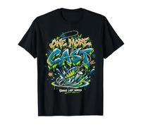 One More Cast Famous Last Words Pesca Graffiti Motivo Maglietta
