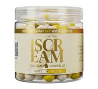 One More Cast iScream Boosted Fluoro Wafters - Esche bilanciate per pesca alla carpa - 10 x 14 mm rosso e rosa o bianco e giallo
