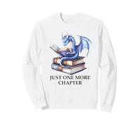 One More Chapter Dragon Bookish Books & Dragons Reading Book Felpa
