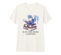 One More Chapter Dragon Bookish Books & Dragons Reading Book Maglietta Premium