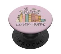One More Chapter Pastel Books Floral Reading Aesthetic PopSockets PopGrip Adesivo