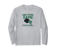 One More Game Pickleball Paddle & Ball Sport Design Maglia a Manica