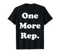 One More Rep Fitness Motivation Quote Funny Saying Maglietta