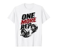 One More Rep Gym Motivation Workout Fitness Design Maglietta