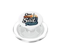 One More Sail Please Nautical Sunset Barca a vela Citazione PopSockets PopGrip per MagSafe