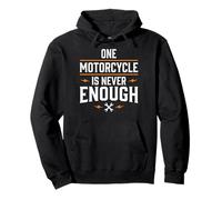 One Motorcycle Is Never Enough Motociclista Felpa con Cappuccio