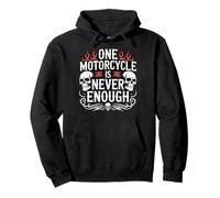 One Motorcycle Is Never Enough Motociclista Felpa con Cappuccio
