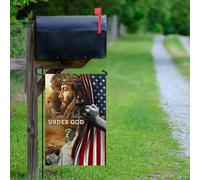 One Nation Under God Jesus Lion American Decoration House And Garden Flag