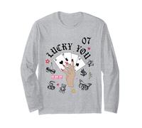 One Night Only Saturday Night Aces Hand Maglia a Manica