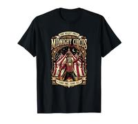 One Night Only Skeleton Ringmaster Dark Circus Halloween Maglietta