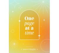 One Page At A Time Notes & Thoughts: college ruled notebook, Large A4 Journal, 100 sheets, 200 lined pages, 8.5'' × 11'', Aesthetic gradient for office, school