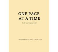 One page at a time: Self-care journal