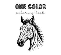 One Pen, One Color: Adult Coloring Book, Animal Coloring, Monochrome Coloring, Single Color, Stress Free, Black & White, One color, Scribble Book, ... for Men, Tree Animals, Cut-Out, Ink Tracing