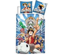 One Piece Aboard Luffy Copripiumino Singolo 140x200 + Federa