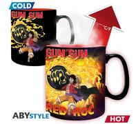 One Piece: ABYstyle - Luffy Vs Kaidou (Mug Heat Change 460 Ml / Tazza Term...